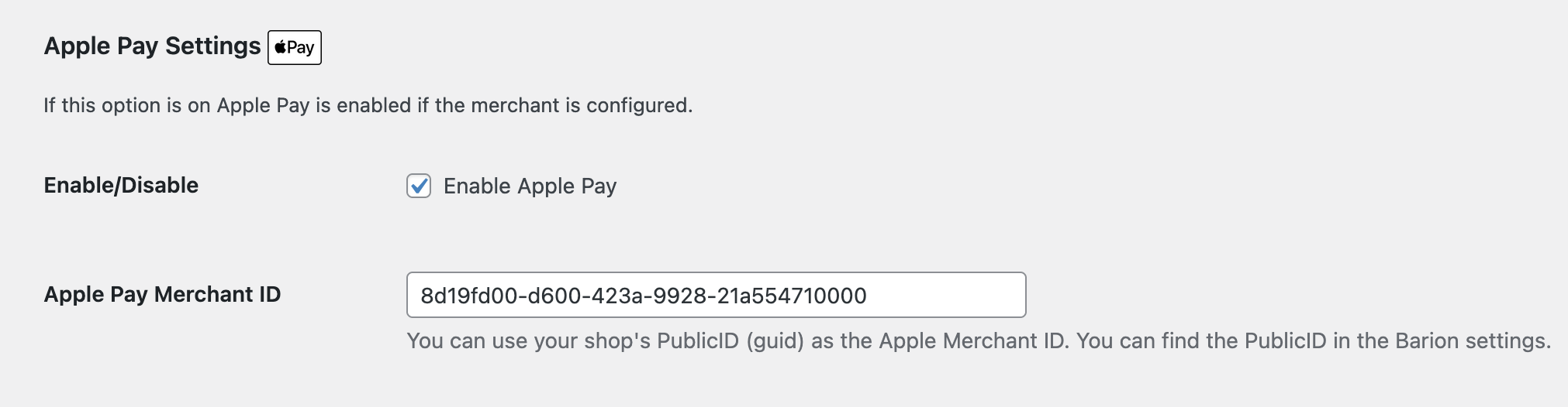 Apple Pay fizetési mód beállítások